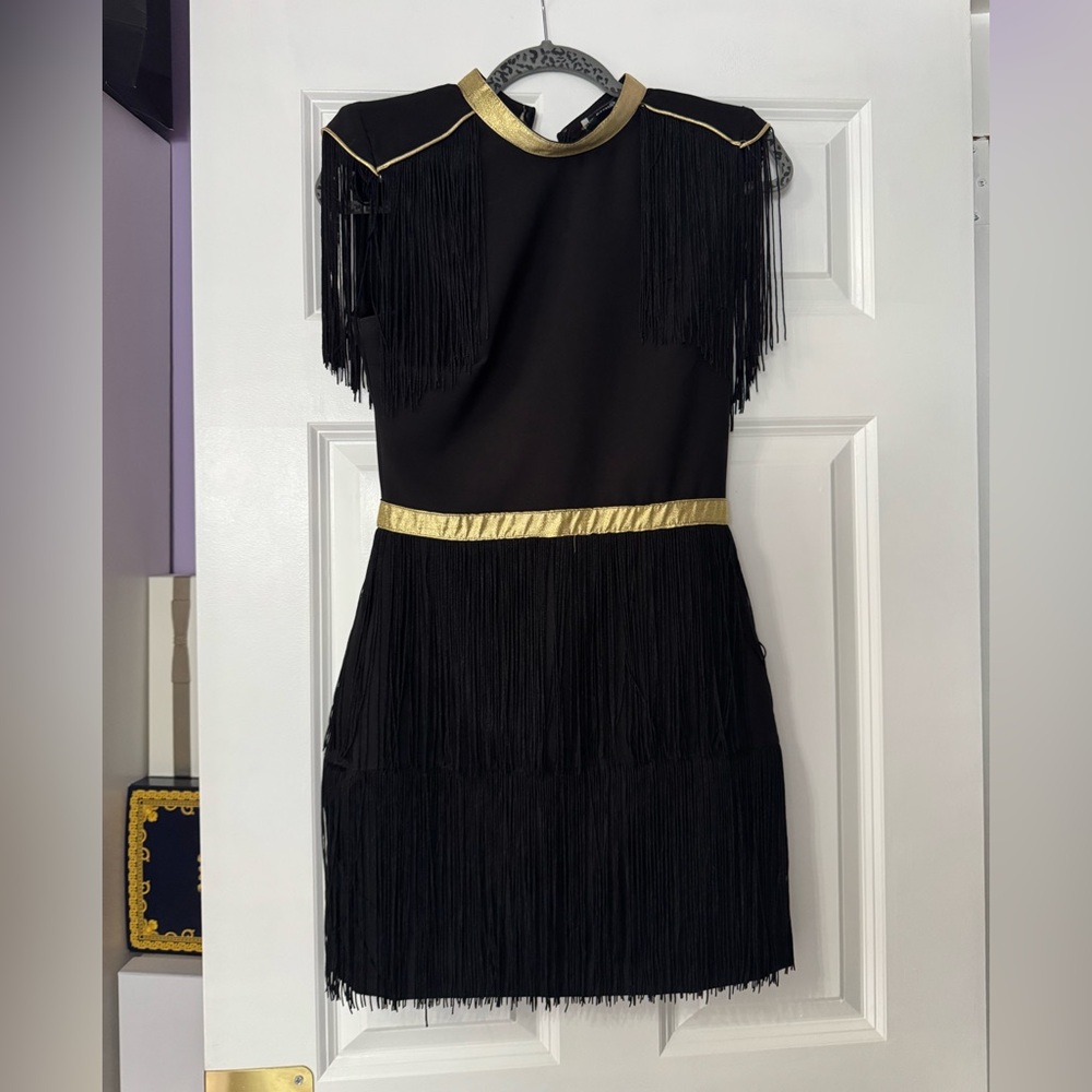 Fringe mini dress